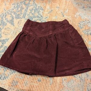Abercrombie & Fitch Maroon Corduroy Skirt